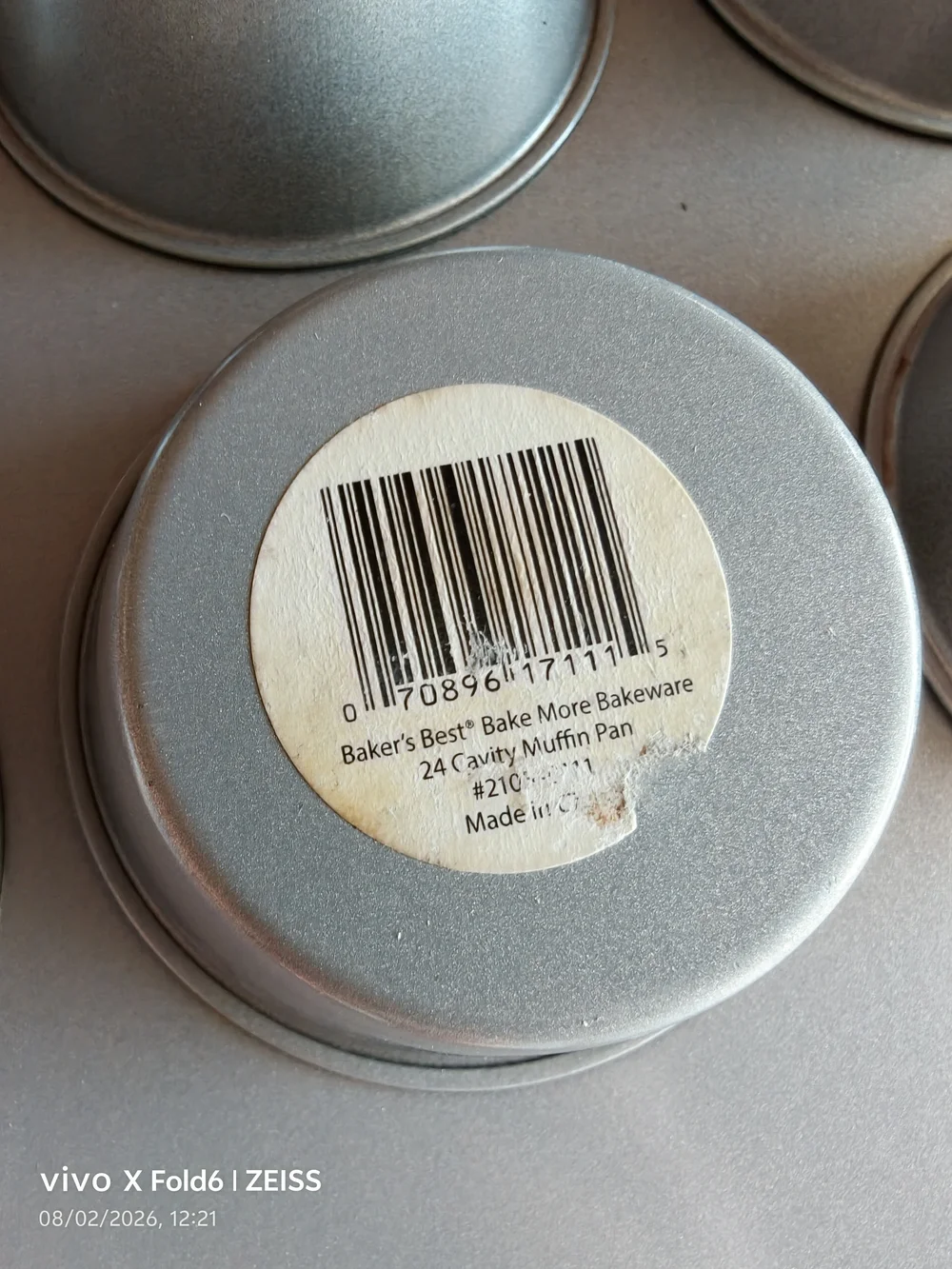 Nonstick 24-Cup Mini Muffin Pan in Light Blue